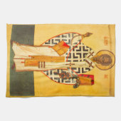 Oud Russisch icoon van St.Nicholas Theedoek (Horizontaal)