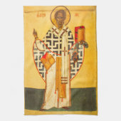Oud Russisch icoon van St.Nicholas Theedoek (Verticaal)
