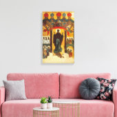 Oud Russisch pictogram De Intercessie Canvas Afdruk (Insitu (Woonkamer))