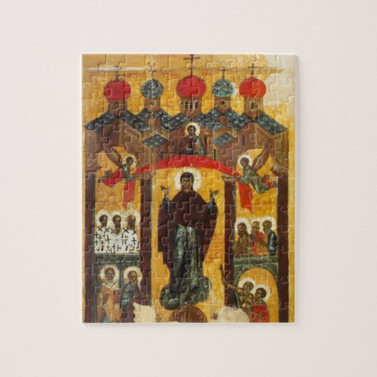 Oud Russisch pictogram De Intercessie Legpuzzel (Verticaal)