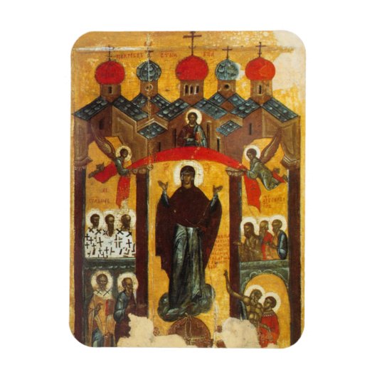 Oud Russisch pictogram De Intercessie Magneet (Verticaal)