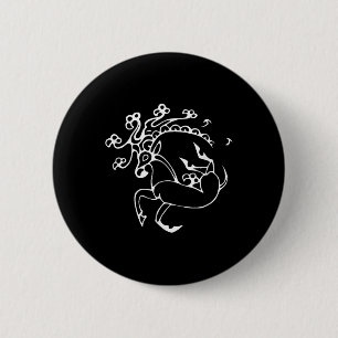 Oud-Russisch Tattoo van de IJsmaagd Ronde Button 5,7 Cm