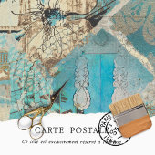 Oud Rustiek Vervallen Decoupage Meubelen Tissuepapier
