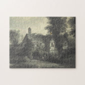 Oud Rustisch Huis Jigzaag Puzzle Legpuzzel (Horizontaal)