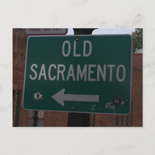 Oud Sacramento-Briefkaart Briefkaart (Voorkant)