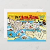 Oud San Juan-Briefkaart Briefkaart (Voorkant / Achterkant)