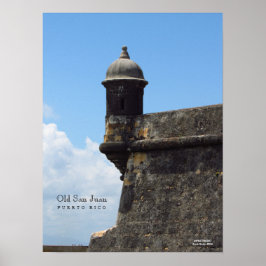 Oud San Juan door het Zee Poster