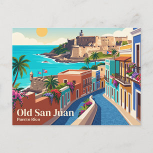 Oud San Juan Puerto Rico Briefkaart