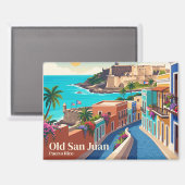 Oud San Juan Puerto Rico Magneet (Voorkant / Achterkant)