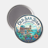 Oud San Juan Puerto Rico Magneet (Voorkant / Achterkant)