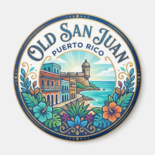 Oud San Juan Puerto Rico Magneet (Voorkant)