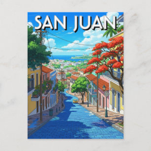 Oud San Juan Puerto Rico Reizen Briefkaart