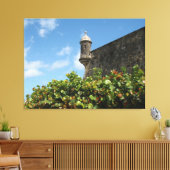 Oud San Juan, Puerto Rico Uitzicht Canvas Afdruk (Insitu (Woonkamer))