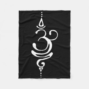 Oud Sanskriet Adem Om Symbool Yoga Boeddhisme M Fleece Deken