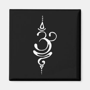 Oud Sanskriet Adem Om Symbool Yoga Boeddhisme M Magneet