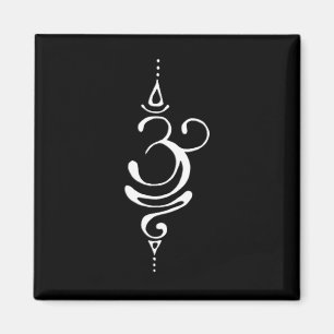 Oud Sanskriet Symbool Voor Adem Inspiratie Om Magneet