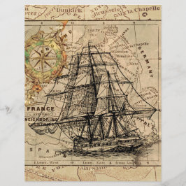 Oud scheepsschrootboekpapier van vintage kwaliteit