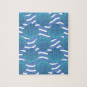 Oud schelp en golven patroon legpuzzel (Verticaal)