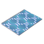 Oud schelp en golven patroon notitieboek (Linkerzijde)