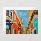 Oud schilderen van San Juan Fine Kunst Briefkaart (Voorkant / Achterkant)