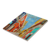 Oud schilderen van San Juan Fine Kunst Tegeltje (Zijkant)