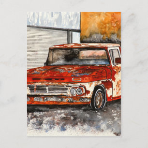 oud schilderij van chevy chrevrolet , antiek kunst briefkaart
