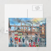 Oud schilderij van Stockport viaduct Briefkaart (Voorkant / Achterkant)