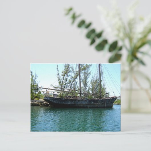 Oud schip briefkaart (Staand voorkant)