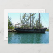 Oud schip briefkaart (Voorkant / Achterkant)