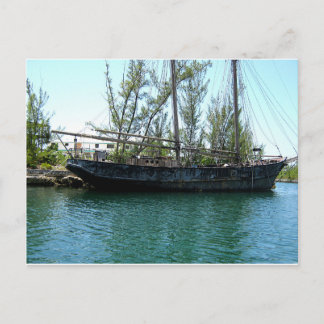 Oud schip briefkaart