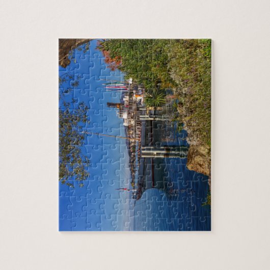 Oud schip op het meer van Genève, Montreux, Zwitse Legpuzzel (Verticaal)