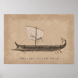Oud Schip Poster
