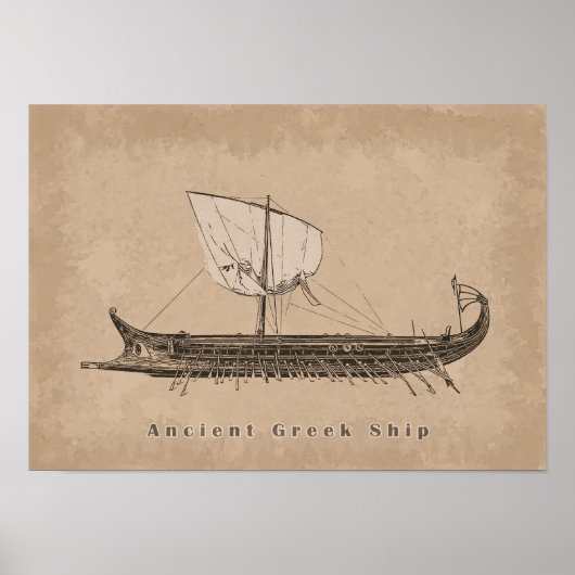 Oud Schip Poster (Voorkant)