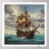 Oud schip poster (Voorkant)