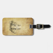  oud schip uit de nautische klasse bagagelabel (Voorkant horizontaal)