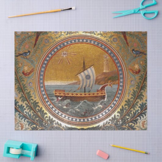 Oud schip weefsel papier (Craft)