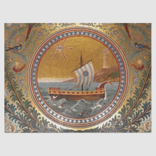 Oud schip weefsel papier (Voorkant)