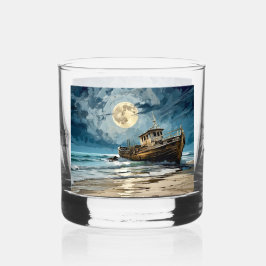 Oud schip whisky glas