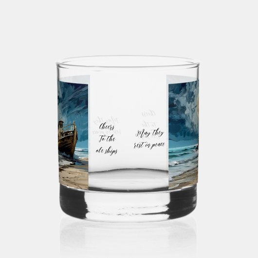 Oud schip whisky glas (Links)
