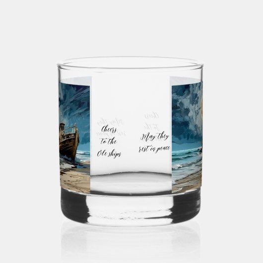 Oud schip whisky glas (Rechts)