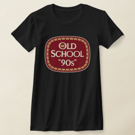 Oud School 90s Moutbier 40oz Labelontwerp T-shirt (Laagn)