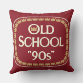 Oud School 90s Moutdrank 40oz Label Ontwerp Kussen (Achterkant)