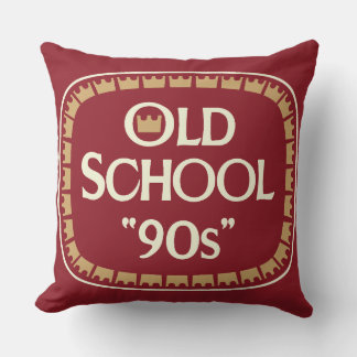 Oud School 90s Moutdrank 40oz Label Ontwerp Kussen