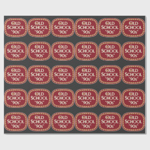 Oud School 90s Moutwijn 40oz Label Design Cadeaupapier