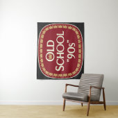 Oud School 90s Moutwijn 40oz Label Design Wandkleed (In situ)
