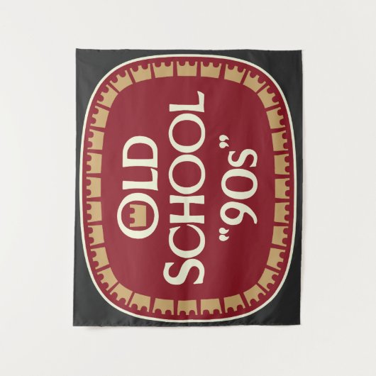 Oud School 90s Moutwijn 40oz Label Design Wandkleed (Voorkant)