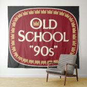 Oud School 90s Moutwijn 40oz Label Design Wandkleed (In Situ (horizontaal))