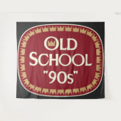 Oud School 90s Moutwijn 40oz Label Design Wandkleed (Voorkant (horizontaal))