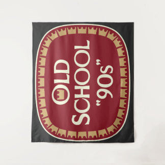 Oud School 90s Moutwijn 40oz Label Ontwerp Wandkleed
