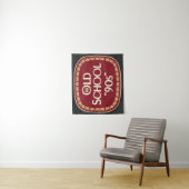 Oud School 90s Moutwijn 40oz Label Ontwerp Wandkleed (In situ)